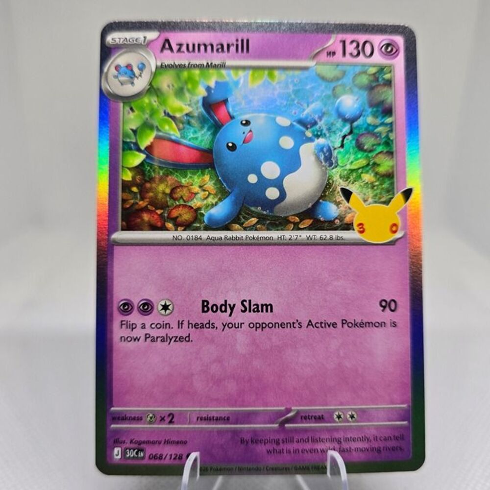 Azumarill #68 Pokemon 30th Celebration
